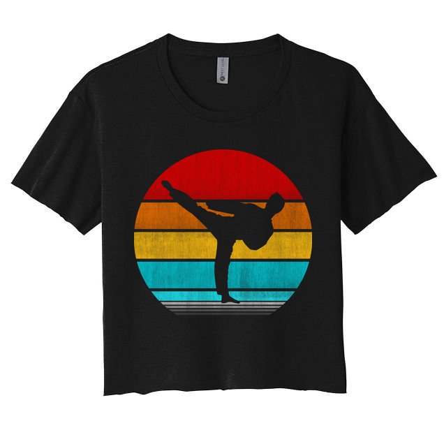 Retro Vintage Taekwondo Crop Top