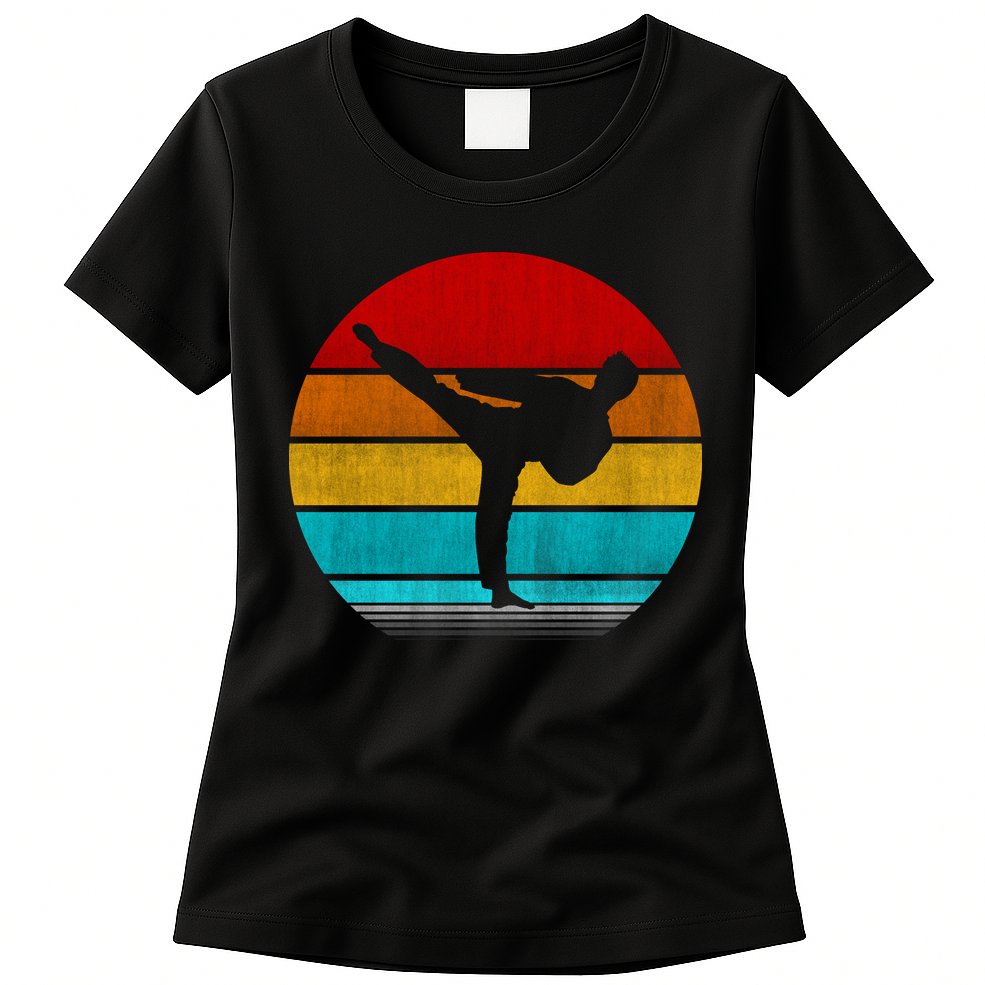 Retro Vintage Taekwondo Womens T-Shirt
