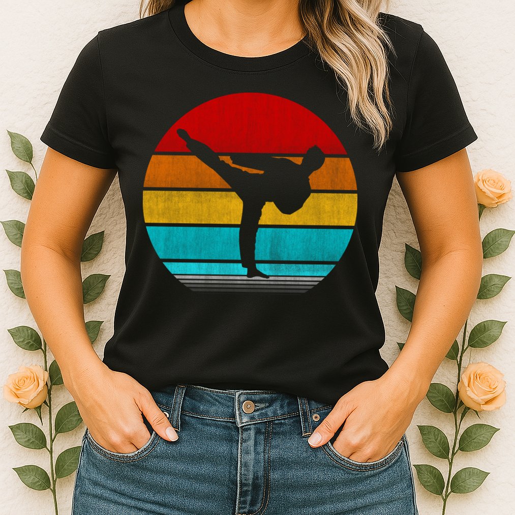 Retro Vintage Taekwondo Womens T-Shirt