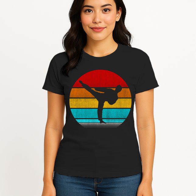 Retro Vintage Taekwondo Womens T-Shirt