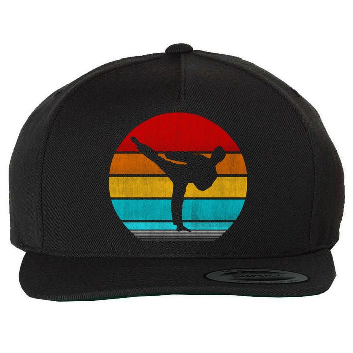 Retro Vintage Taekwondo Wool Snapback Cap