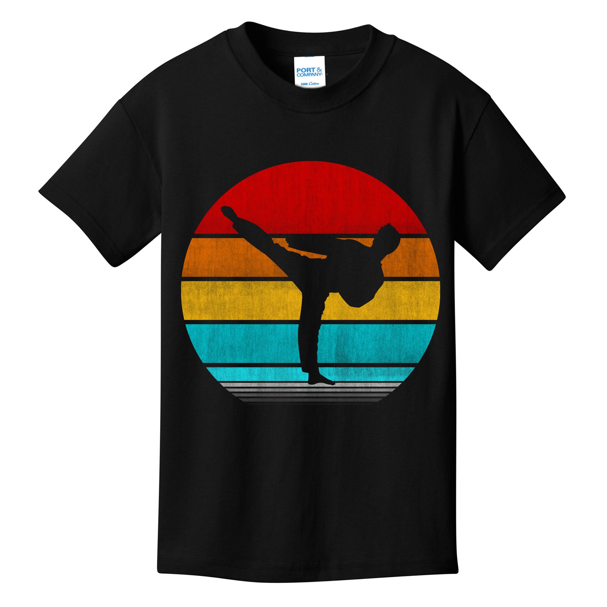 Retro Vintage Taekwondo Kids T-Shirt