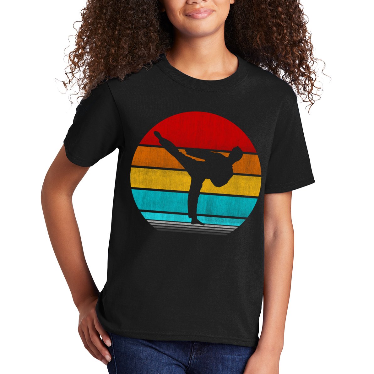 Retro Vintage Taekwondo Kids T-Shirt