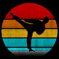 Retro Vintage Taekwondo Kids T-Shirt