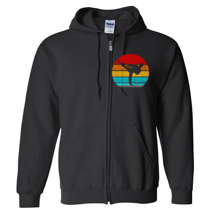 Retro Vintage Taekwondo Full Zip Hoodie