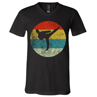 Retro Vintage Taekwondo V-Neck T-Shirt