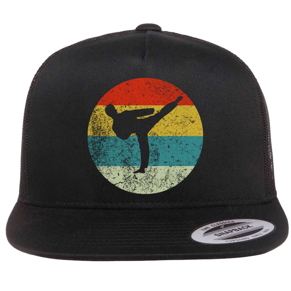 Retro Vintage Taekwondo Flatbill Hat