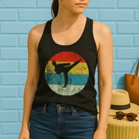 Retro Vintage Taekwondo Womens Tank Top