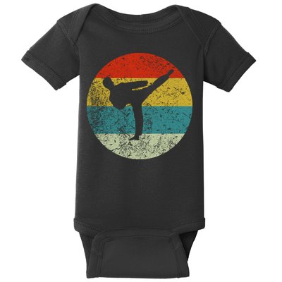 Retro Vintage Taekwondo Baby Bodysuit