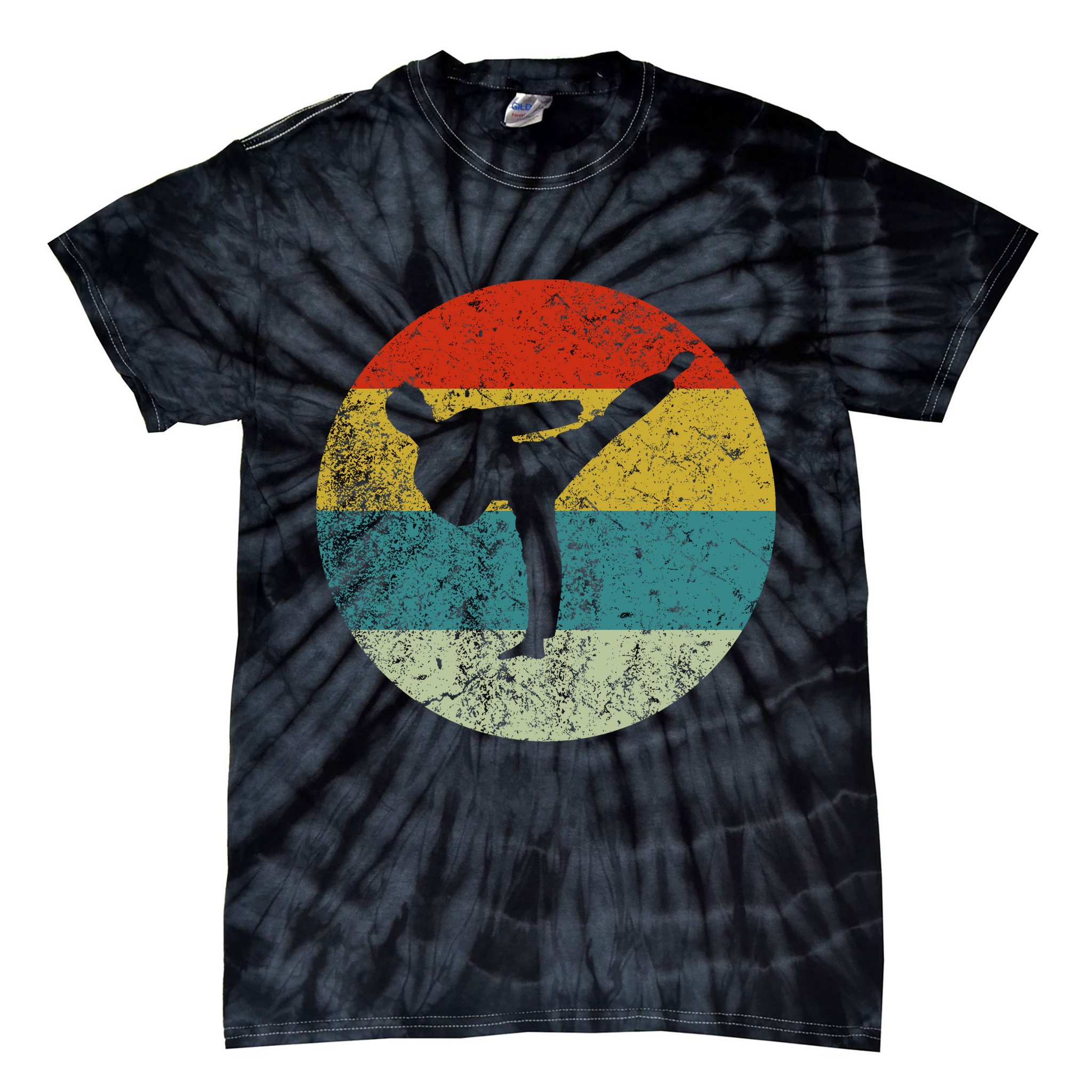 Retro Vintage Taekwondo Tie-Dye T-Shirt