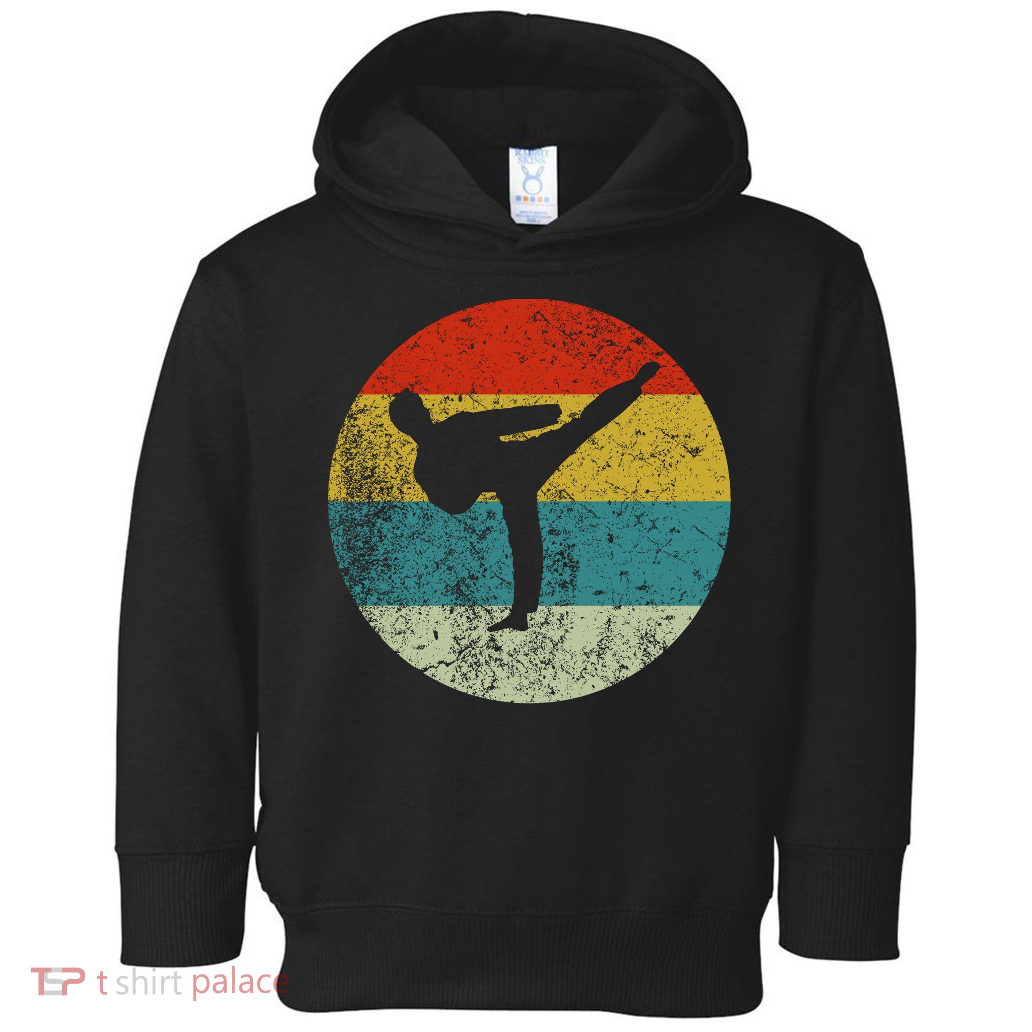 Retro Vintage Taekwondo Toddler Hoodie
