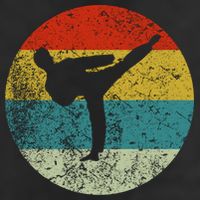 Retro Vintage Taekwondo Golf Towel