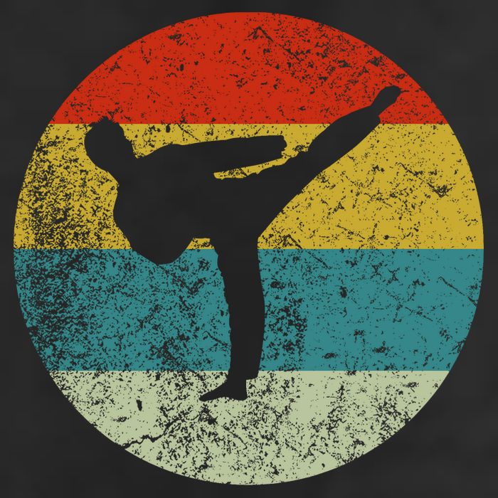 Retro Vintage Taekwondo Golf Towel
