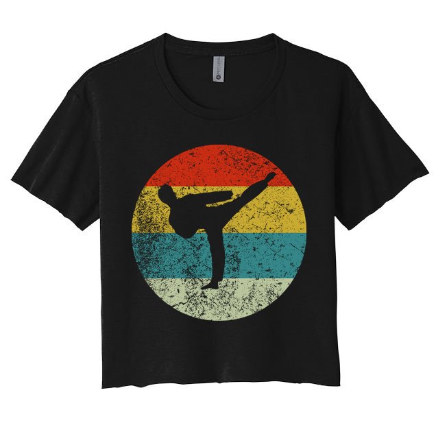 Retro Vintage Taekwondo Crop Top