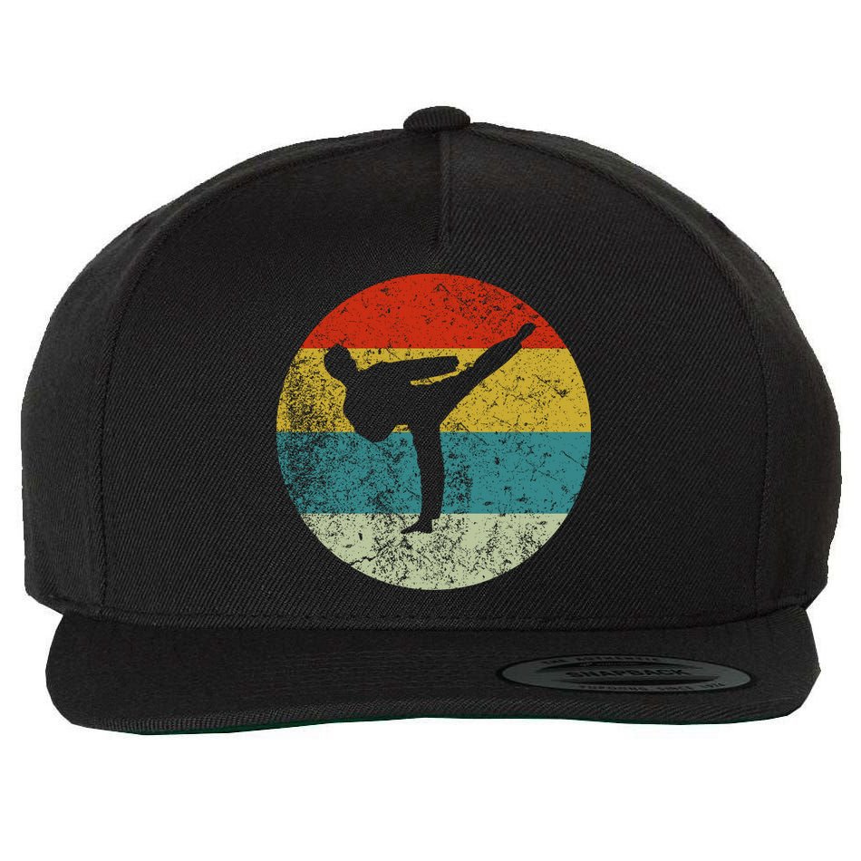 Retro Vintage Taekwondo Wool Snapback Cap
