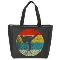 Retro Vintage Taekwondo Zip Tote Bag