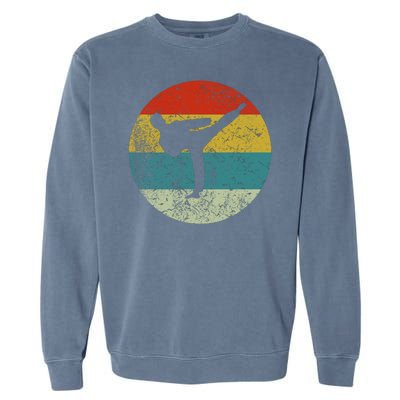 Retro Vintage Taekwondo Garment-Dyed Sweatshirt