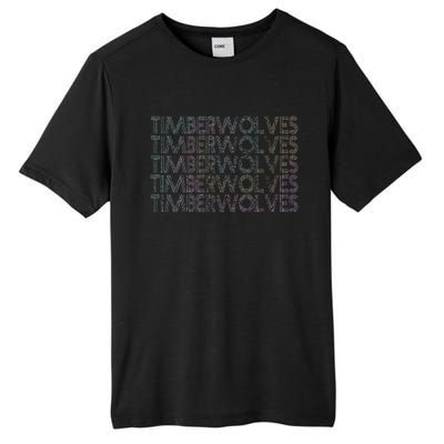 Retro Vintage Timberwolves Tall Fusion ChromaSoft Performance T-Shirt