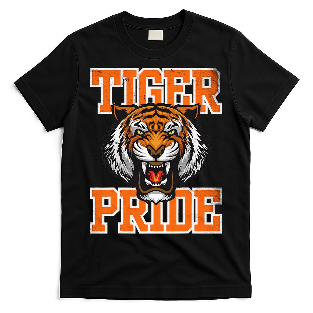 Retro Vintage Tiger Pride Tiger Mascot School Sports Team T-Shirt