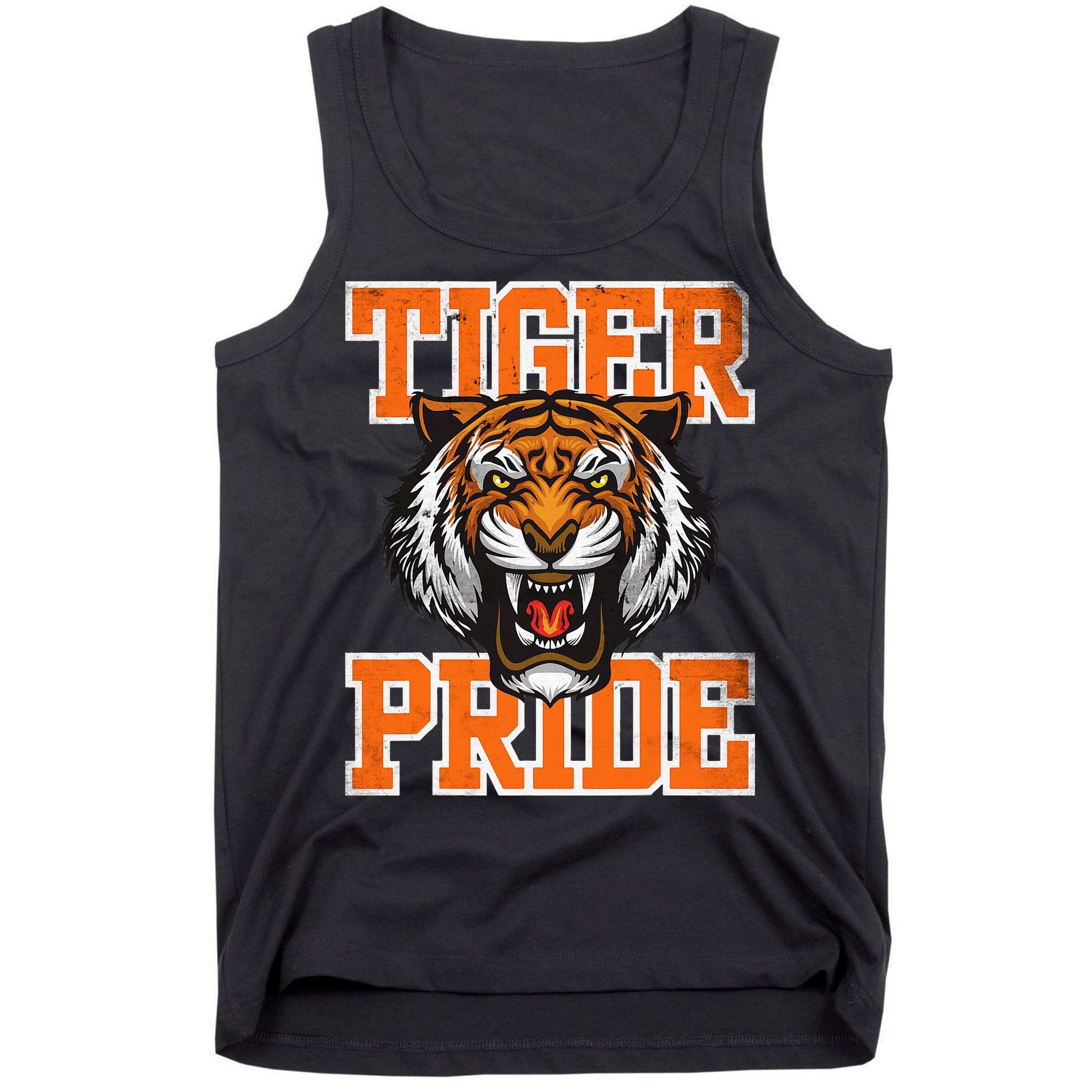 Retro Vintage Tiger Pride Tiger Mascot School Sports Team Tank Top