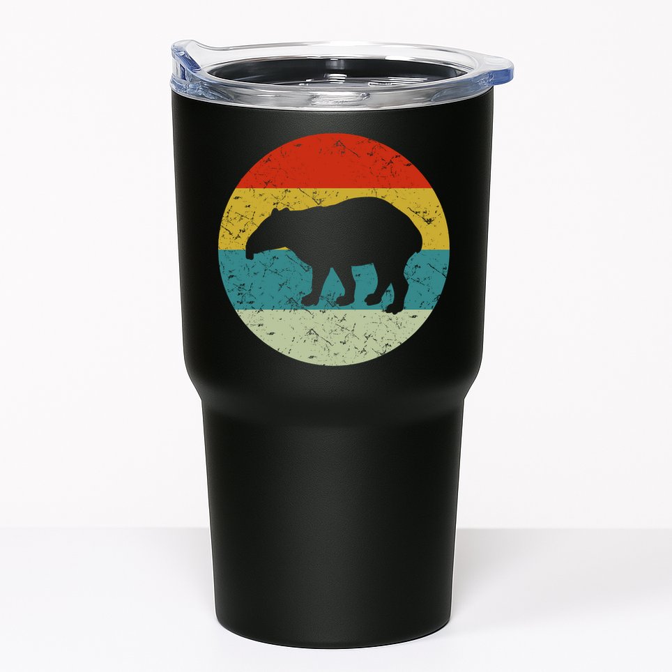 Retro Vintage Tapir Tumbler