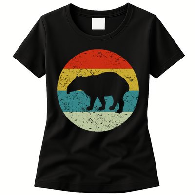 Retro Vintage Tapir Womens T-Shirt