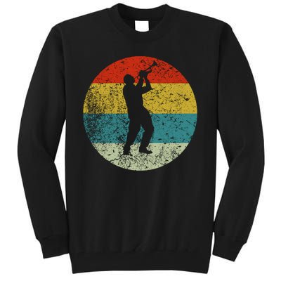 Retro Vintage Trumpet Tall Sweatshirt