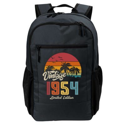 Retro Vintage Tropical Palm Trees Limited Edition 1954 70th Birthday Daily Commute Backpack