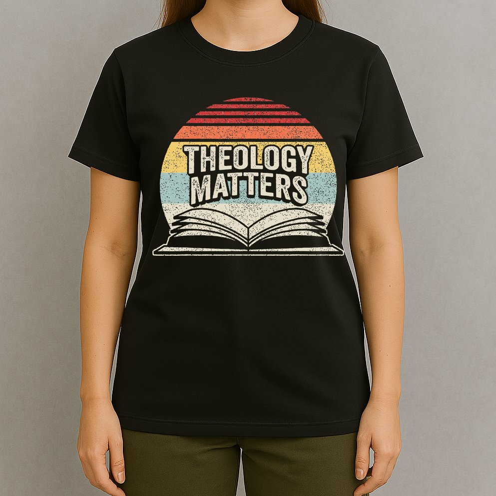 Retro Vintage Theology Matters Reformed Christian T-Shirt