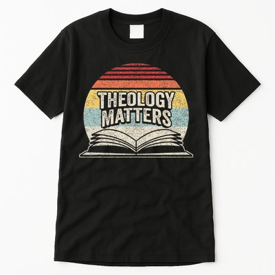 Retro Vintage Theology Matters Reformed Christian Tall T-Shirt