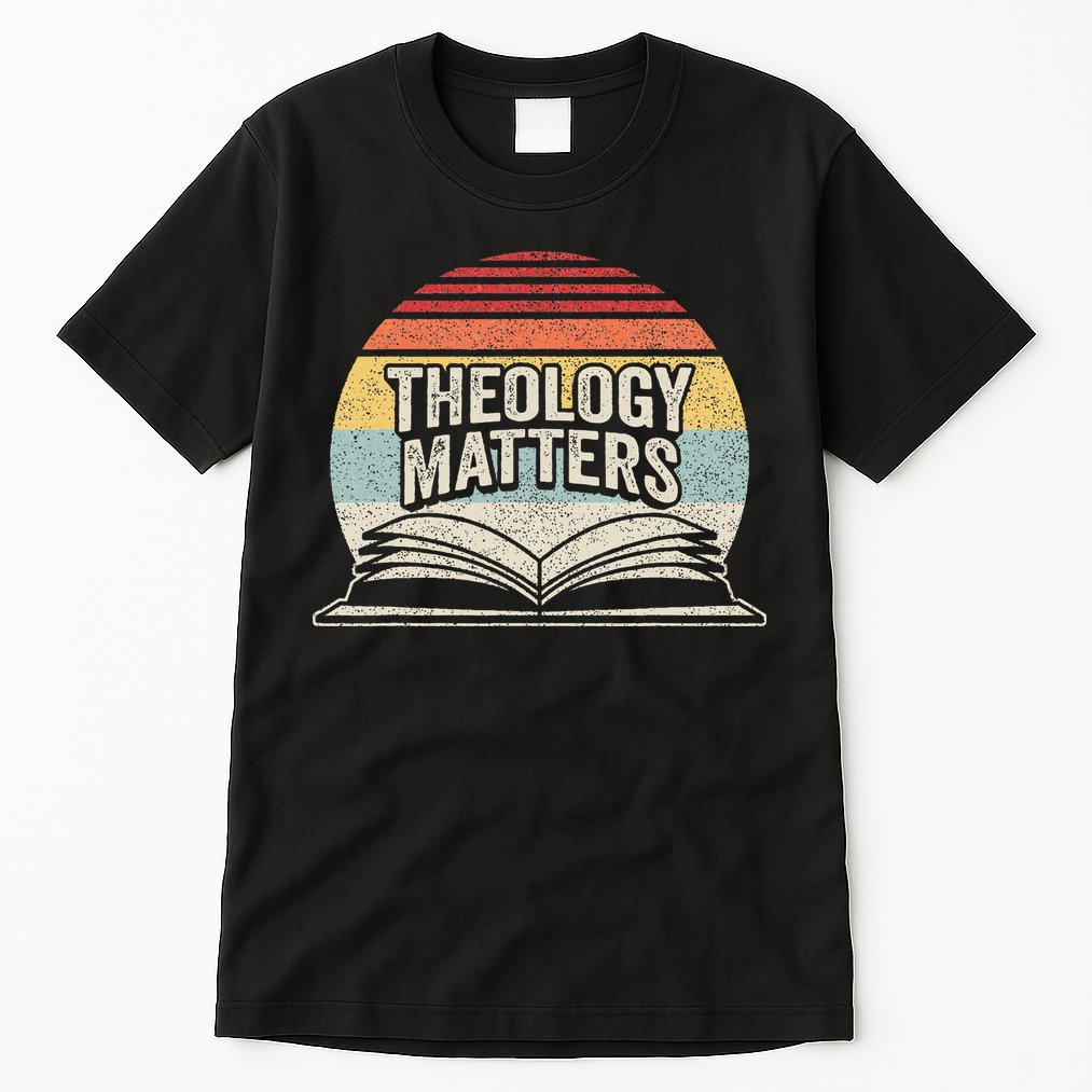 Retro Vintage Theology Matters Reformed Christian Tall T-Shirt