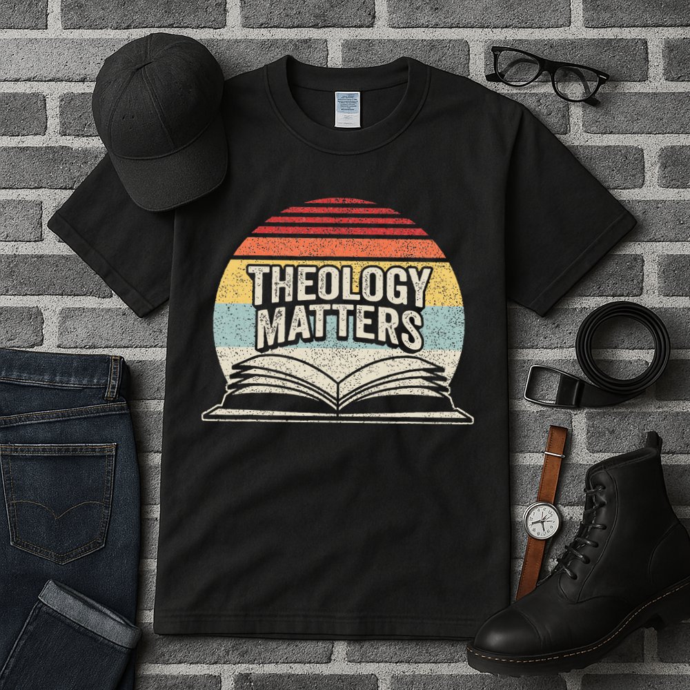Retro Vintage Theology Matters Reformed Christian Tall T-Shirt