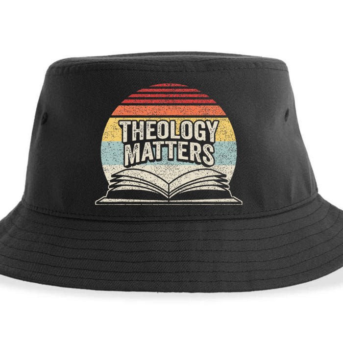 Retro Vintage Theology Matters Reformed Christian Sustainable Bucket Hat