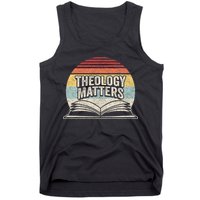 Retro Vintage Theology Matters Reformed Christian Tank Top