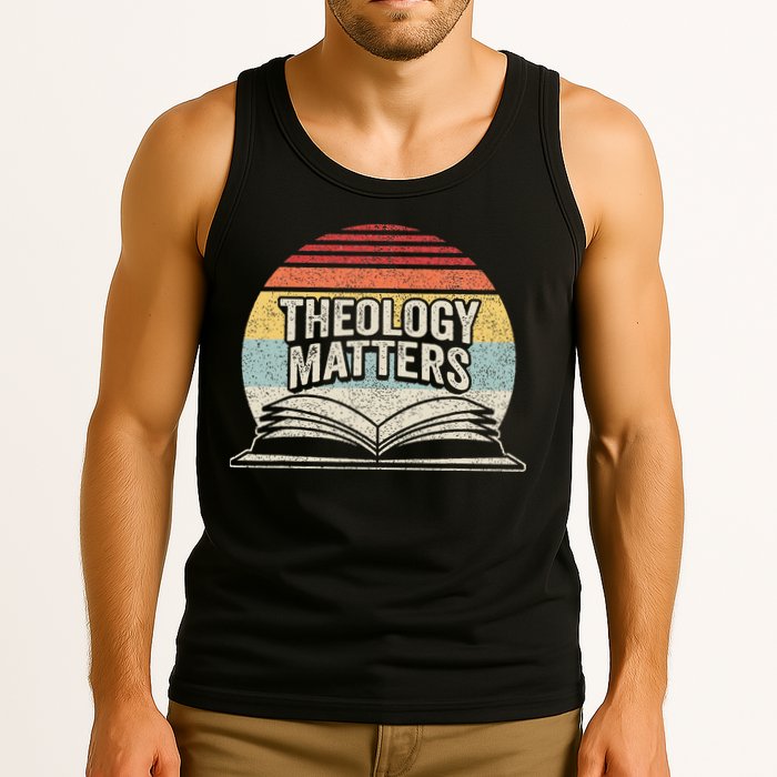 Retro Vintage Theology Matters Reformed Christian Tank Top