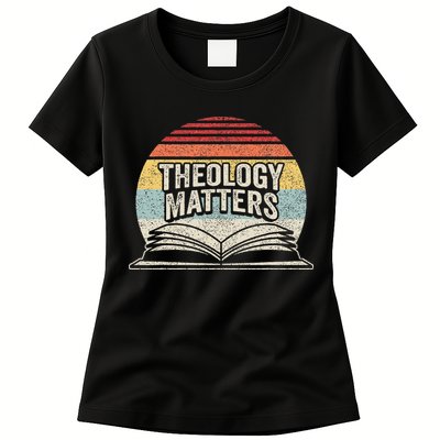 Retro Vintage Theology Matters Reformed Christian Womens T-Shirt