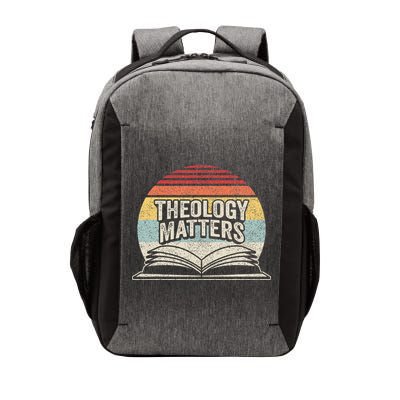 Retro Vintage Theology Matters Reformed Christian Vector Backpack