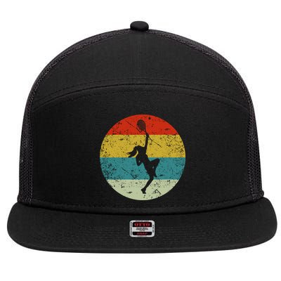 Retro Vintage Tennis 7 Panel Mesh Trucker Snapback Hat