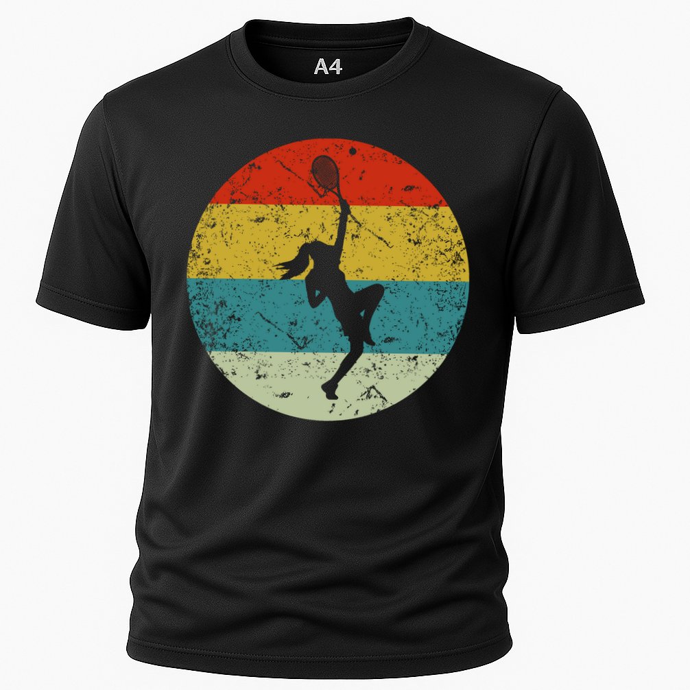 Retro Vintage Tennis Cooling Performance Crew T-Shirt