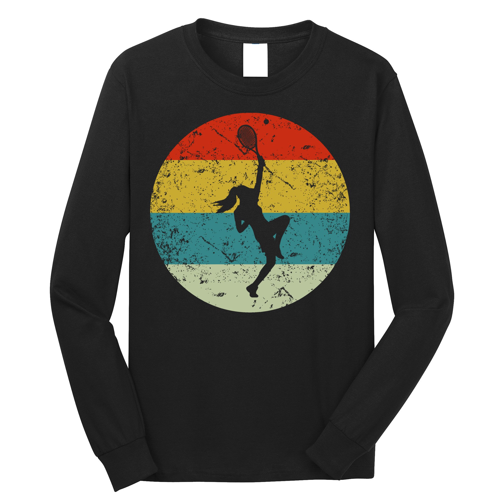 Retro Vintage Tennis Long Sleeve Shirt