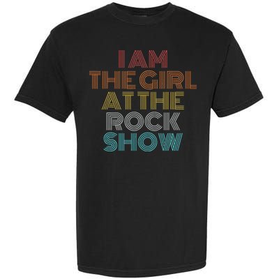 Retro Vintage The Girl At The R.O.C.K Show Garment-Dyed Heavyweight T-Shirt