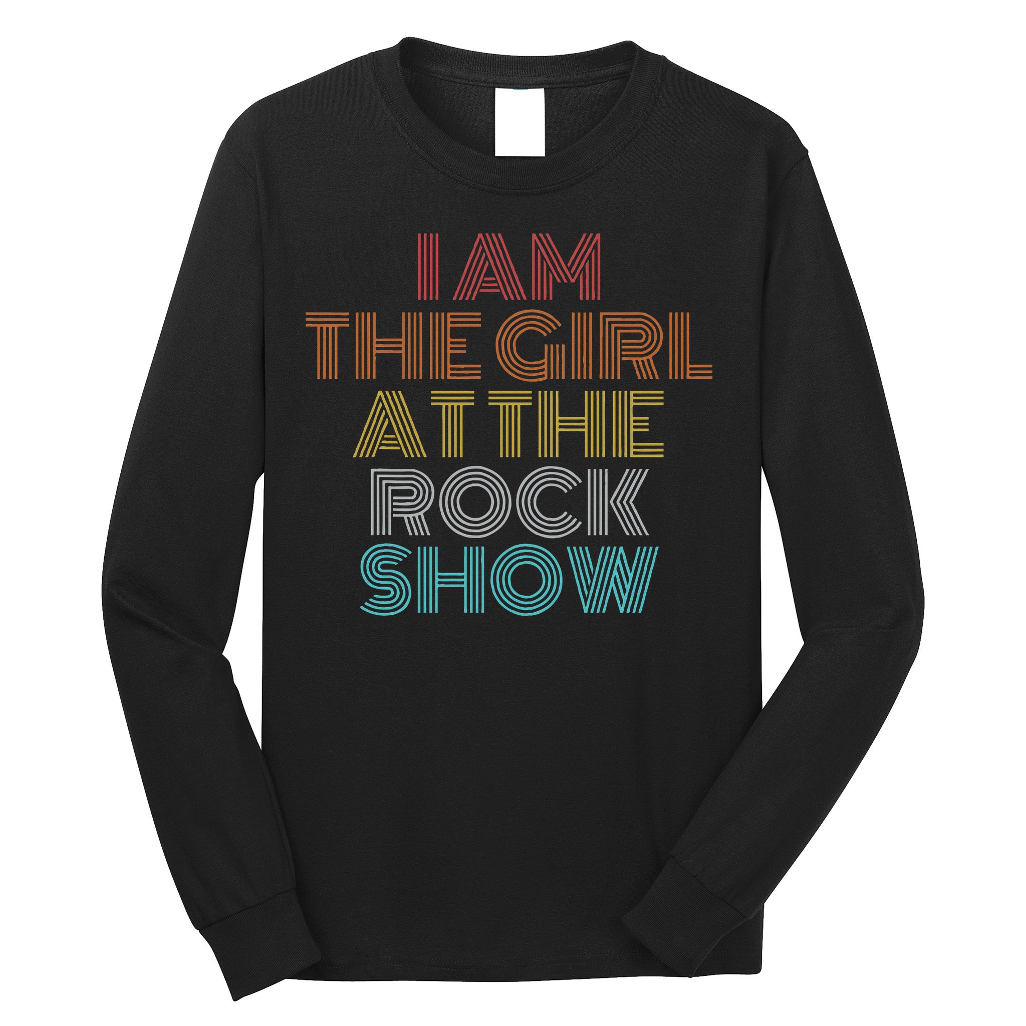 Retro Vintage The Girl At The R.O.C.K Show Long Sleeve Shirt