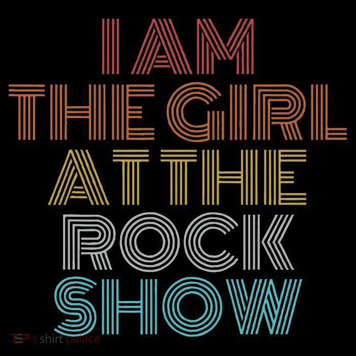 Retro Vintage The Girl At The R.O.C.K Show T-Shirt