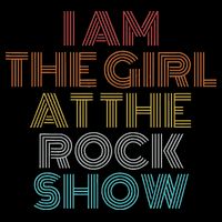 Retro Vintage The Girl At The R.O.C.K Show Button