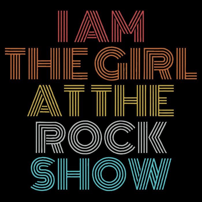 Retro Vintage The Girl At The R.O.C.K Show Button