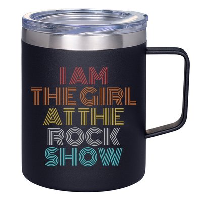 Retro Vintage The Girl At The R.O.C.K Show 12oz Stainless Steel Coffee Mug