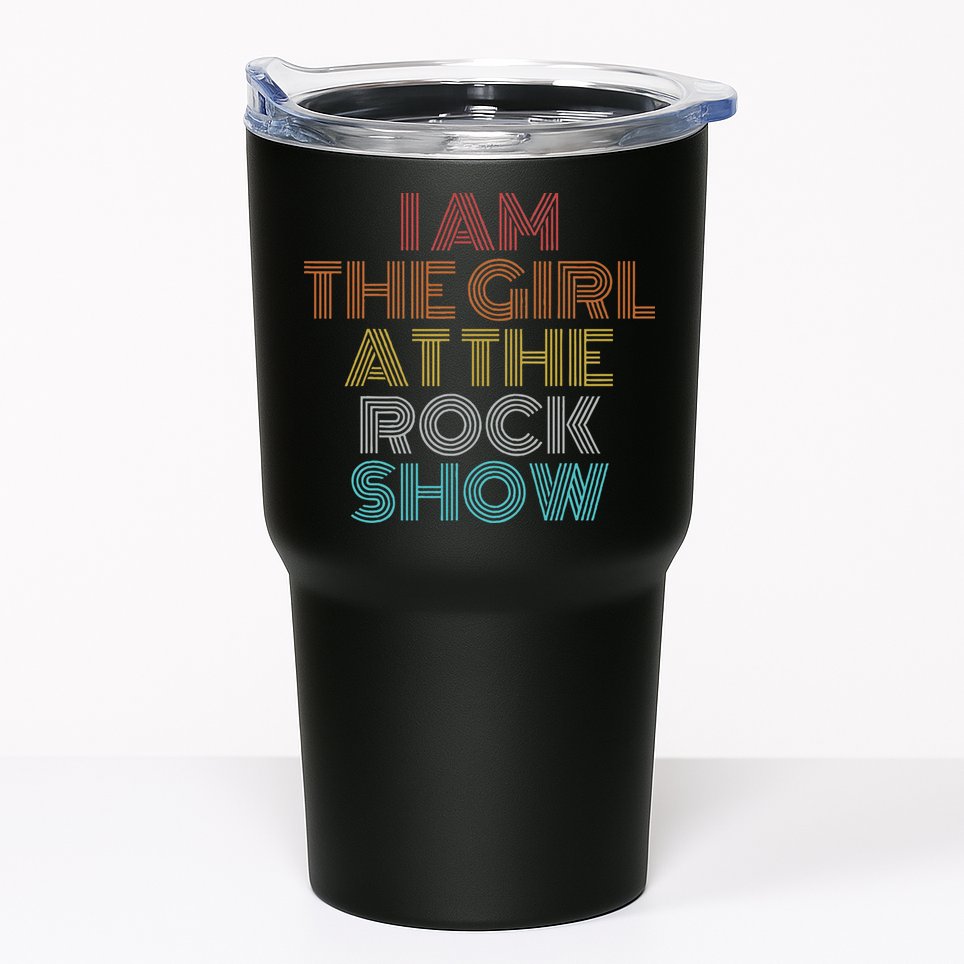 Retro Vintage The Girl At The R.O.C.K Show Tumbler