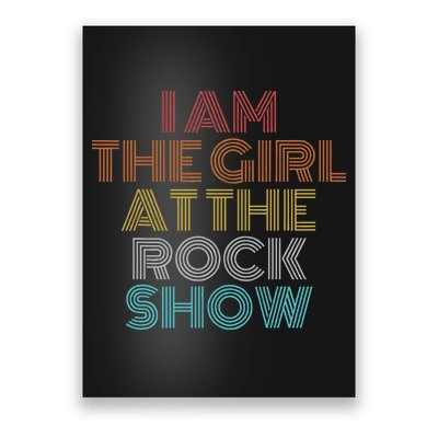 Retro Vintage The Girl At The R.O.C.K Show Poster