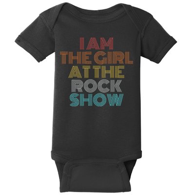Retro Vintage The Girl At The R.O.C.K Show Baby Bodysuit