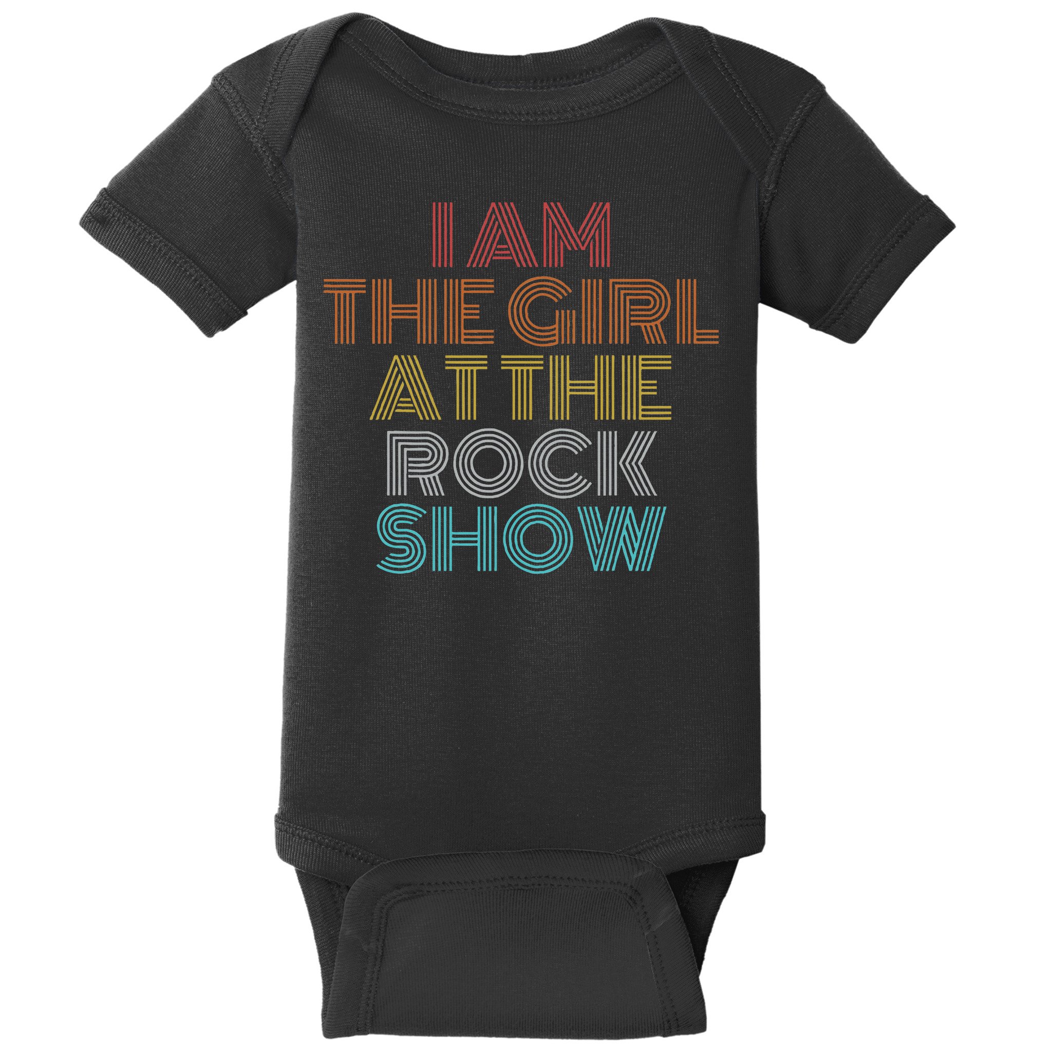 Retro Vintage The Girl At The R.O.C.K Show Baby Bodysuit